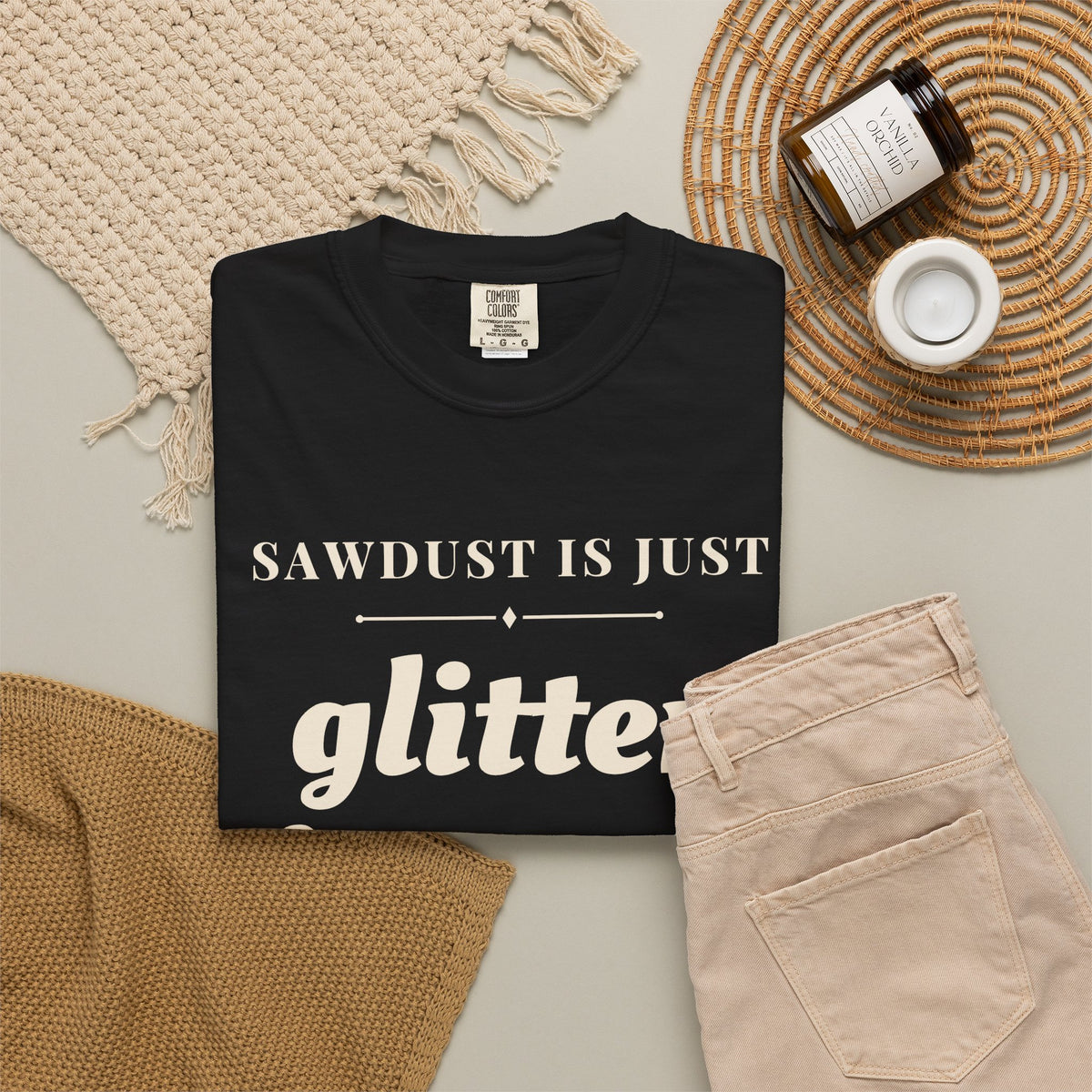 Funny Sawdust is Just Glitter for Men Shirt - Woodworker Dad Gift