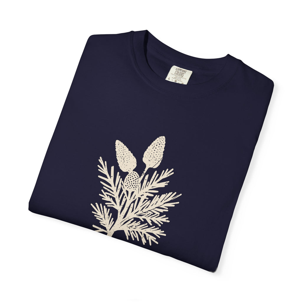 Funny Pine and Cone Shirt - Forest Imagery Winter Gift Tee