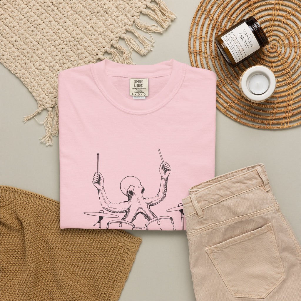 Octopus Drummer Shirt Guitarist Tee