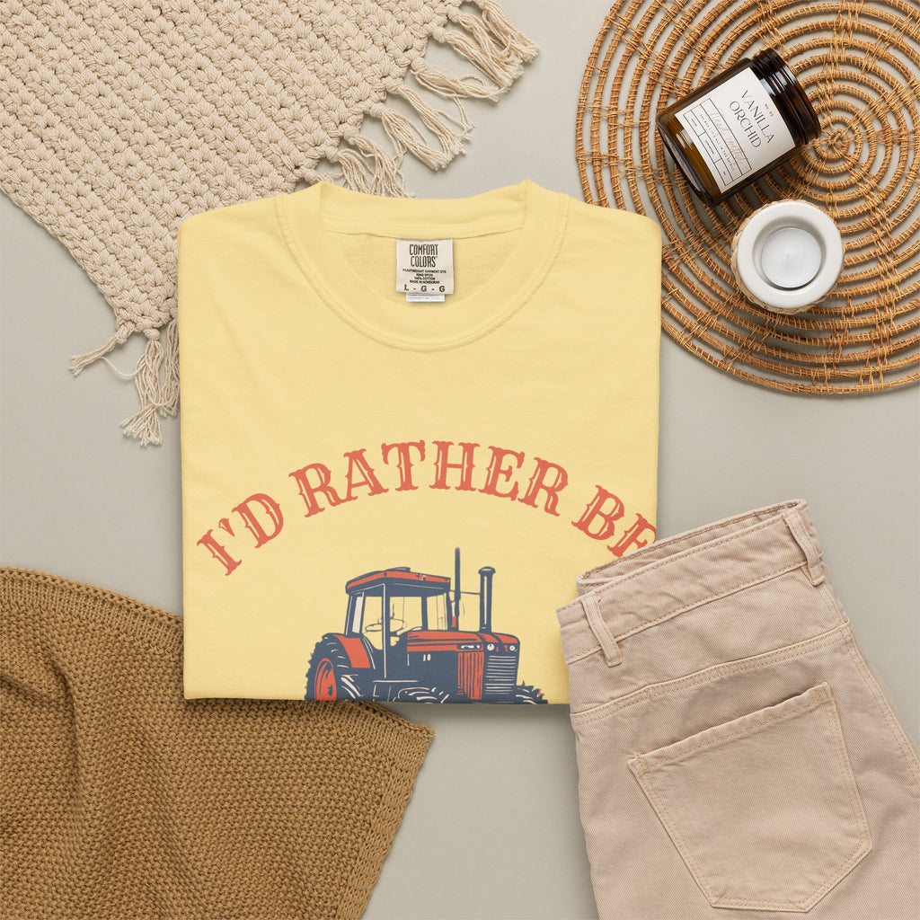 Country Life Shirt - I'd Rather Be Stuck Behind a Tractor Tee