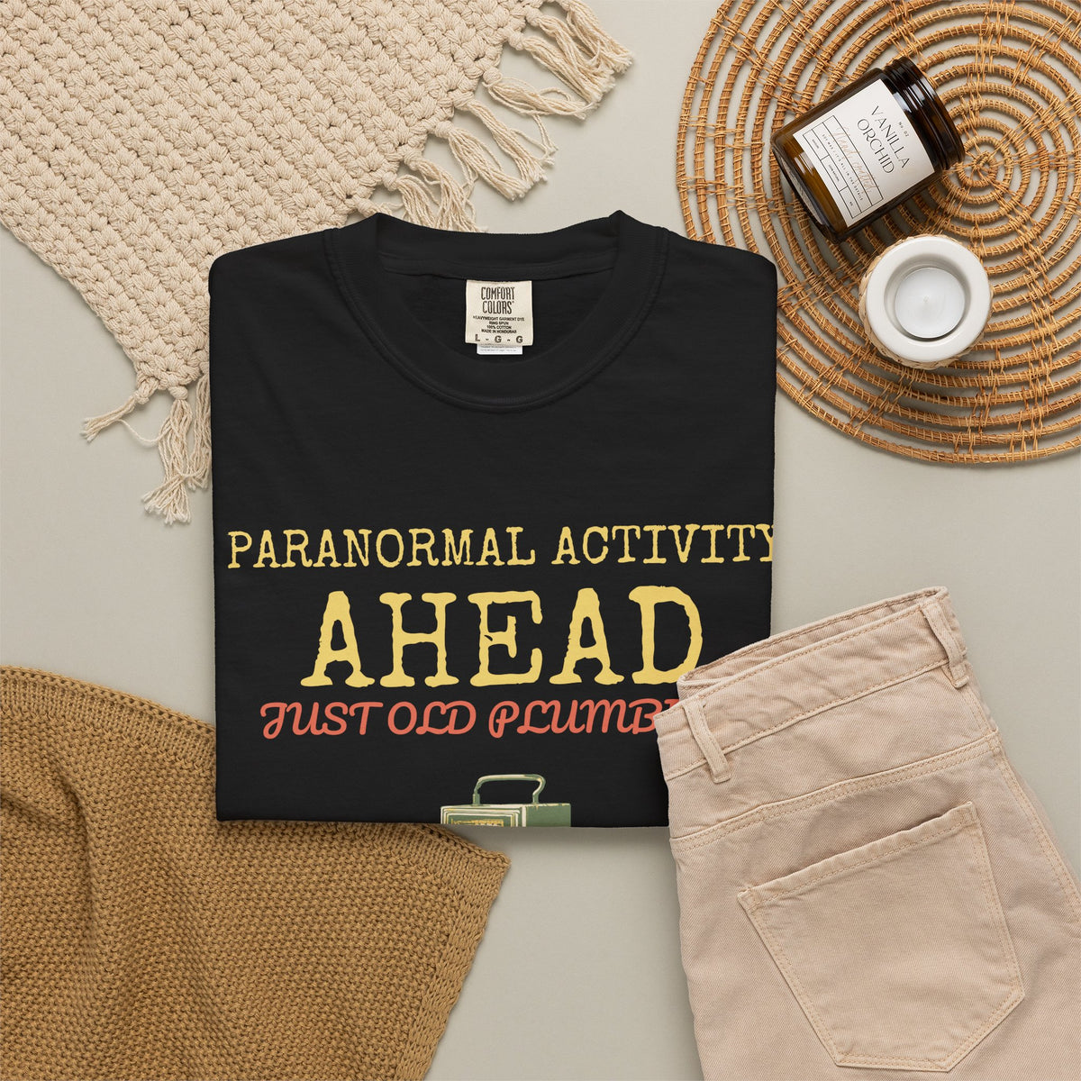 Ghost Hunter Shirt - Paranormal Activity Ahead Just Old Plumbing