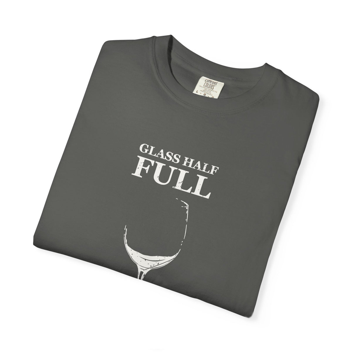 Glass Half Full for about a Minute Shirt Beer Drinker Tee
