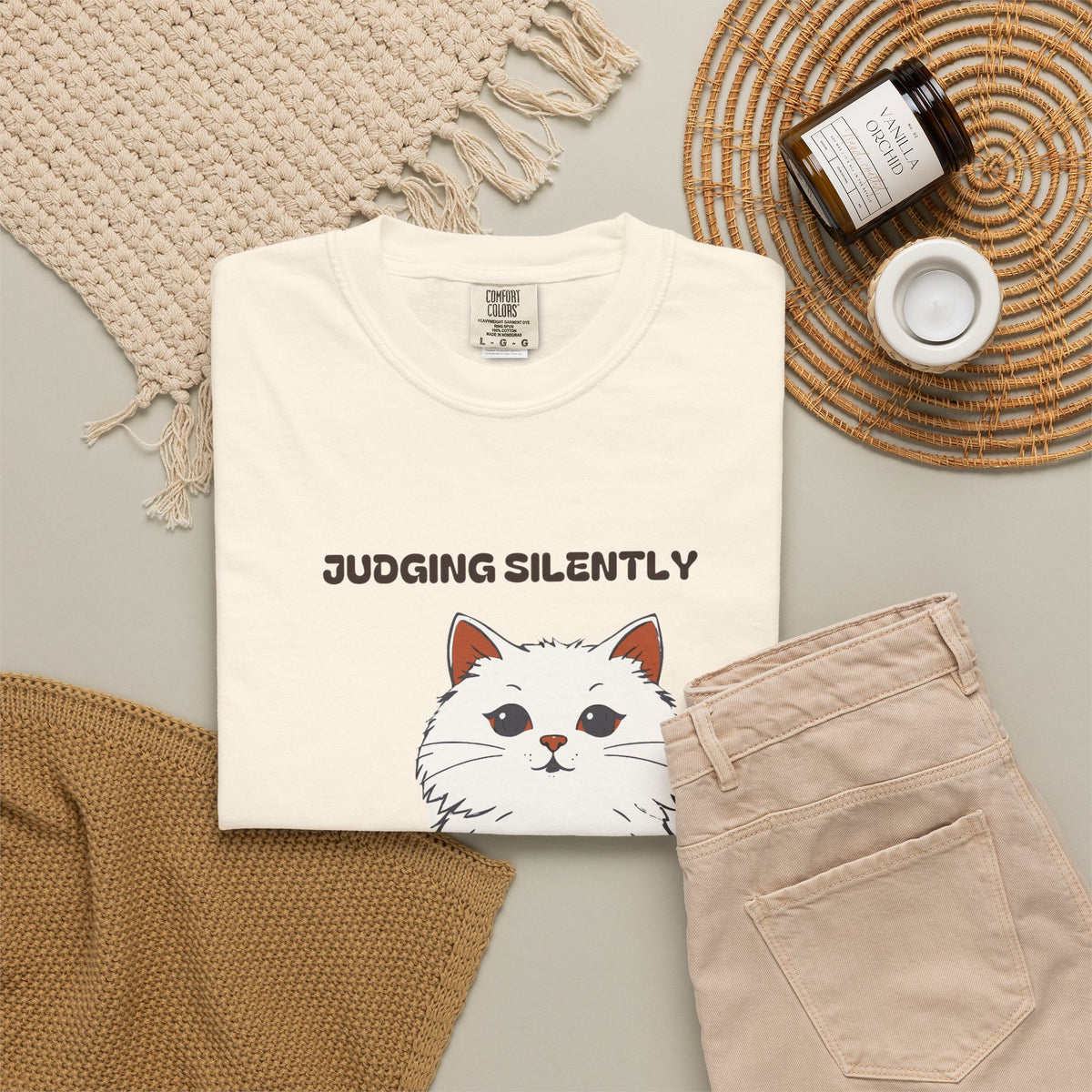 Cat Owner Shirt - Judging Silently From Across the Living Room Tee