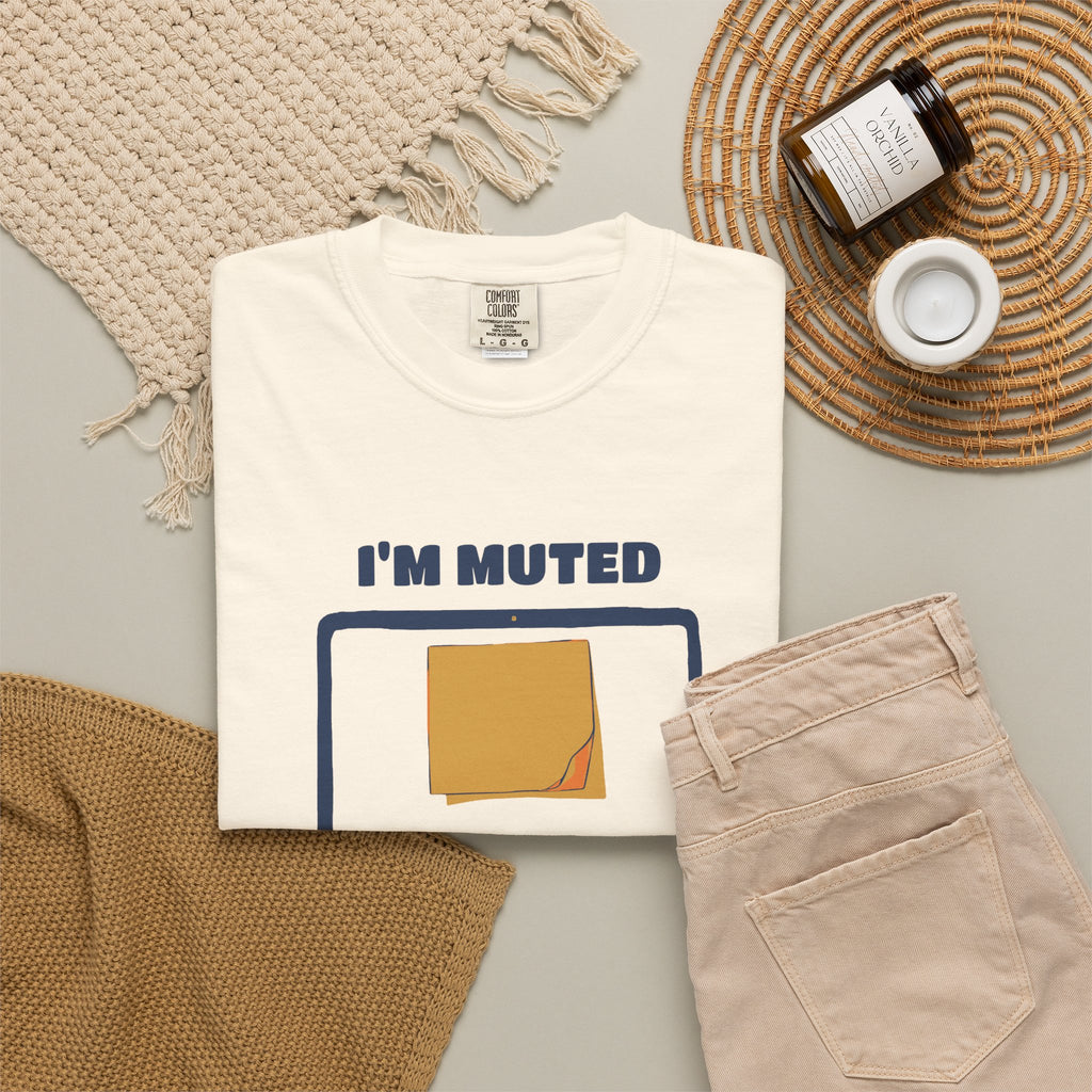 I'm Muted but My Soul is Screaming Shirt Office Worker Tee