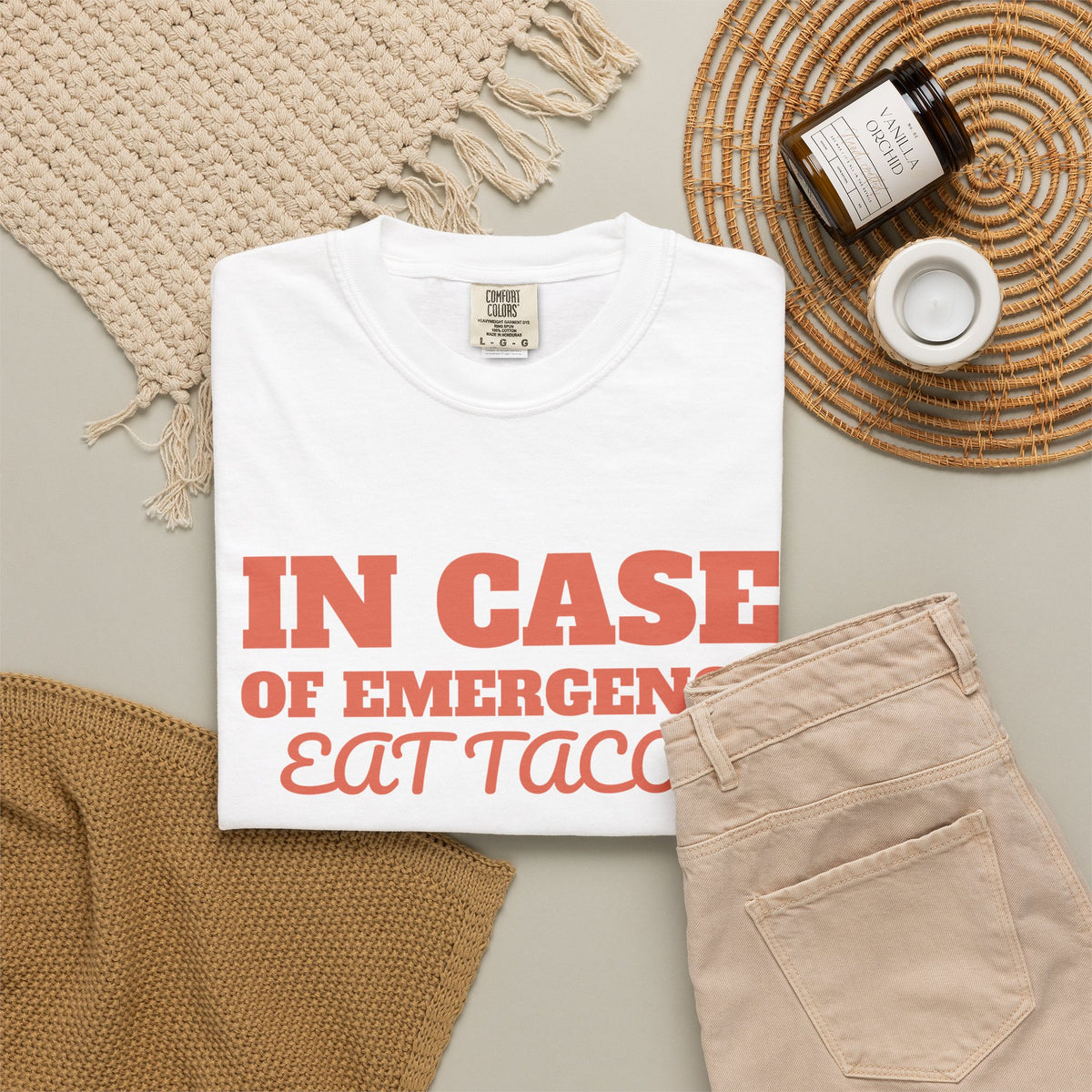 Foodie Gift Shirt - In Case of Emergency Eat Tacos Tee