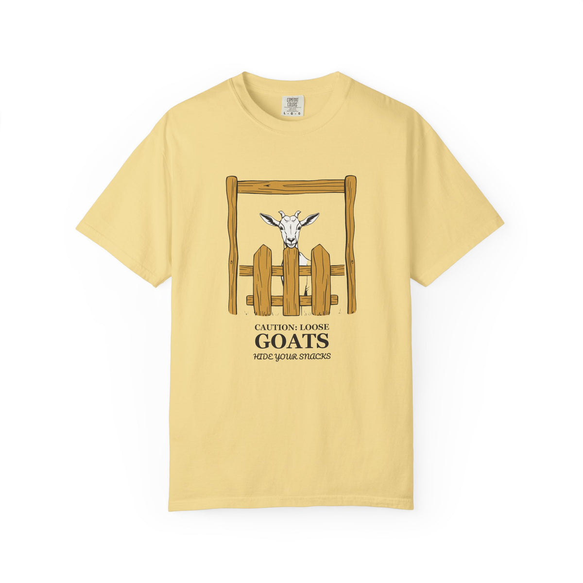 Caution: Loose Goats Hide Your Snacks Shirt Goat Owner Tee