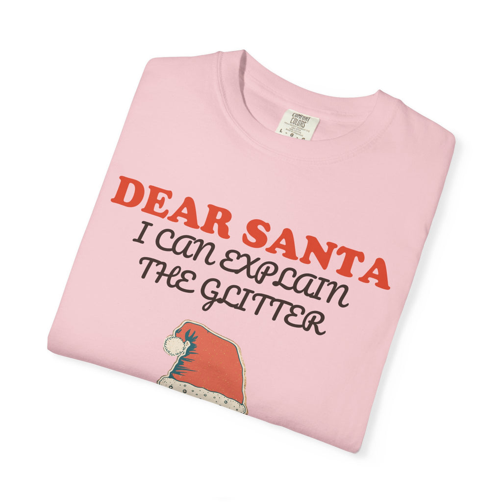 Funny Christmas Teacher Shirt - Dear Santa I Can Explain The Glitter