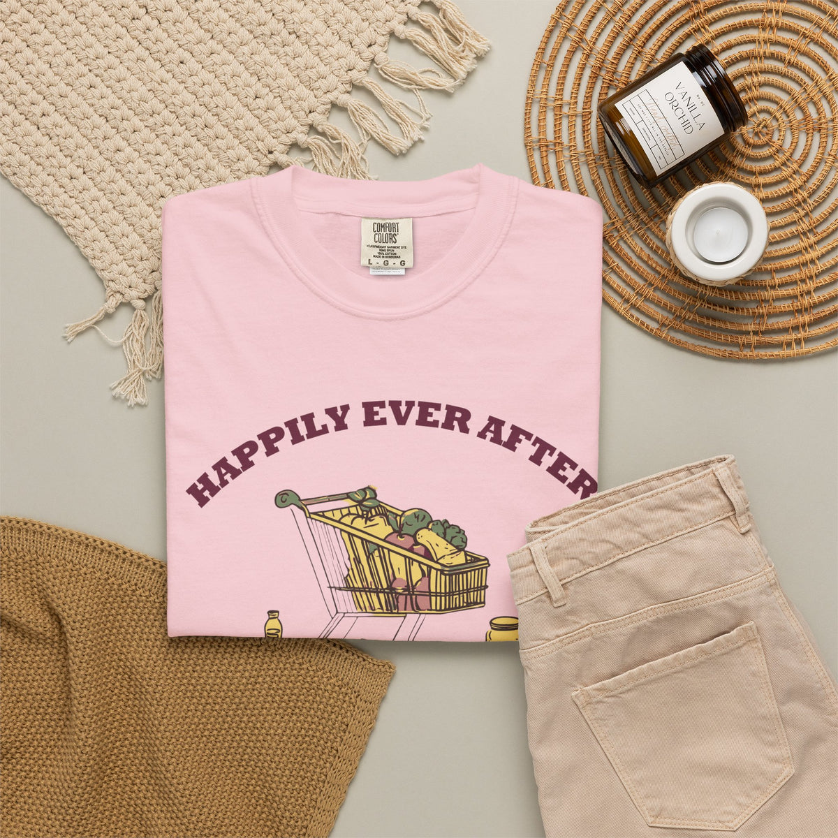 Couple Shirt - Happily Ever After is Mostly Grocery Shopping