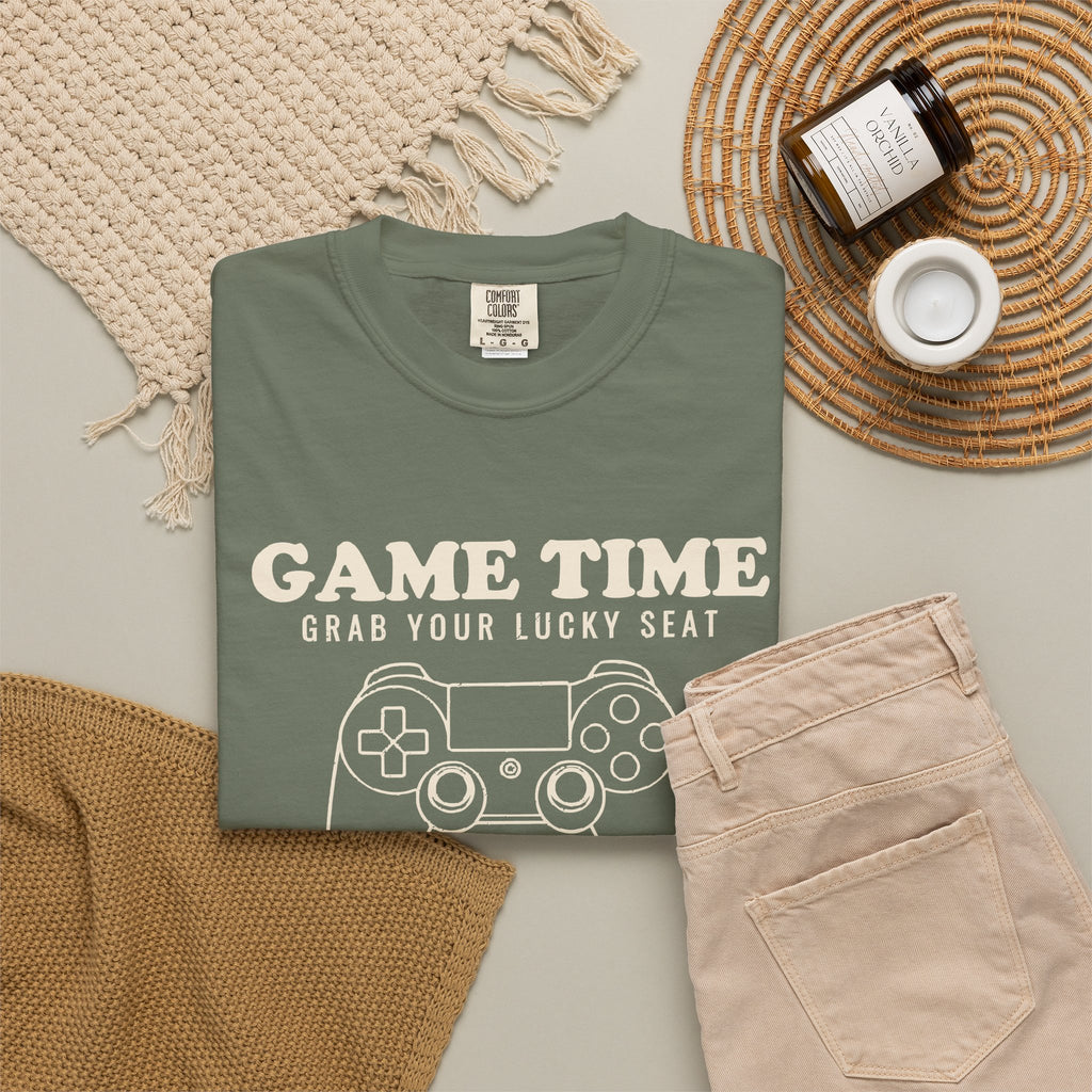 Fans Classic Video Games Shirt - Game Time Grab Your Lucky Seat Tee