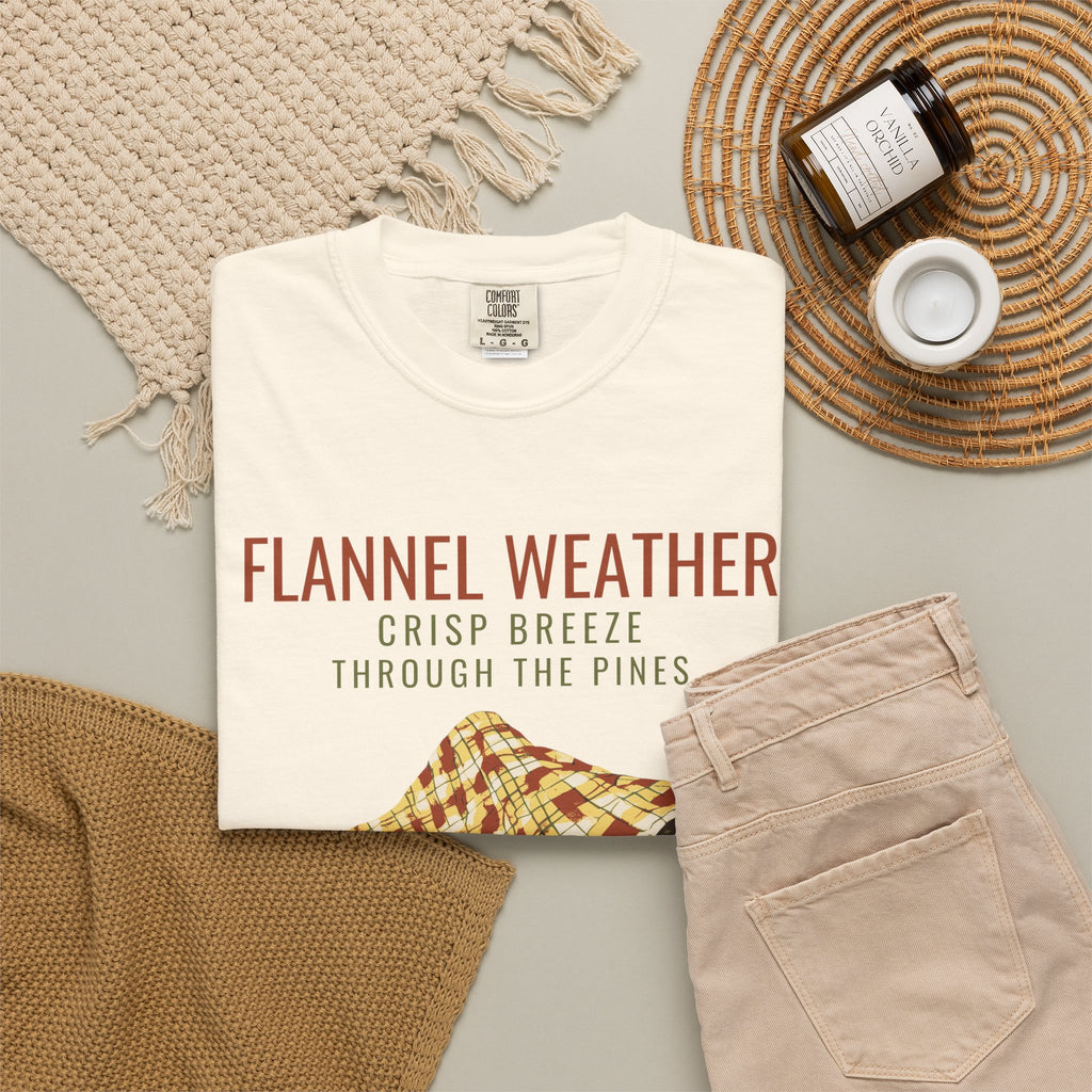 Fall Cabin Shirt - Flannel Weather Crisp Breeze Through the Pines