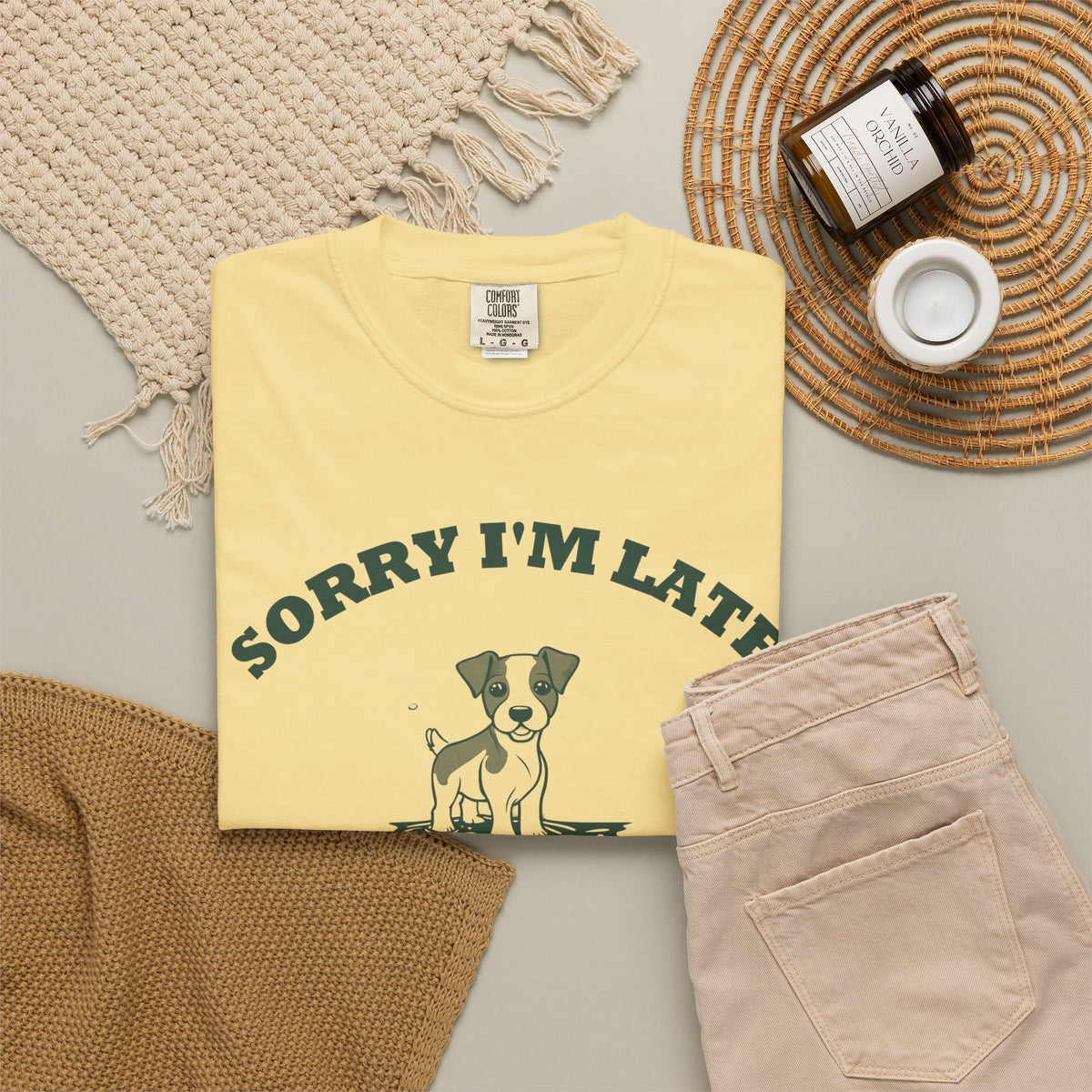Dog Owner Shirt - Sorry I'm Late My Dog Had to Sniff Everything Tee