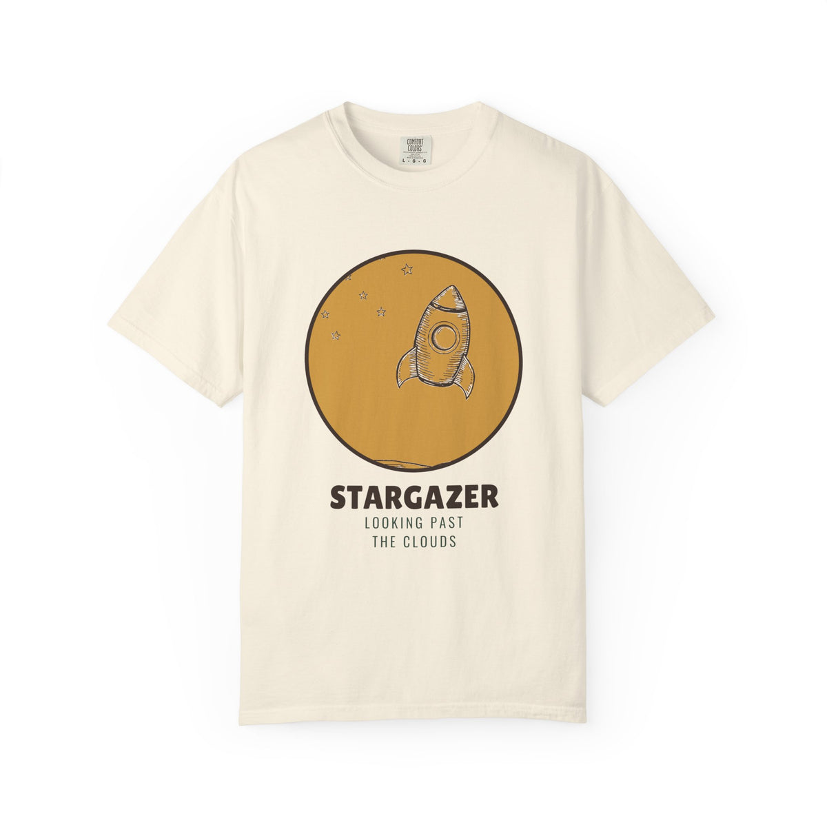 Stargazer Rocket Shirt - Looking Past The Clouds Space Lover Tee