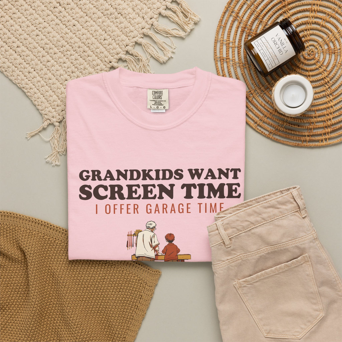 Grandkids Want Screen Time I Offer Garage Time Shirt Tee