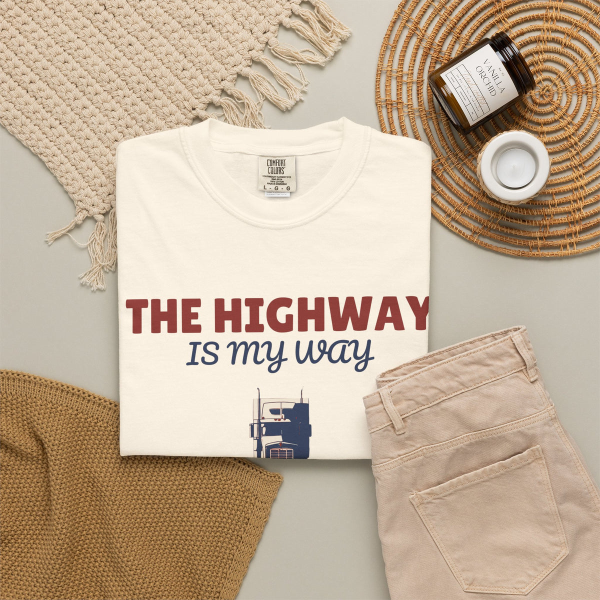 Truck Driver Shirt - The Highway is My Way Tee