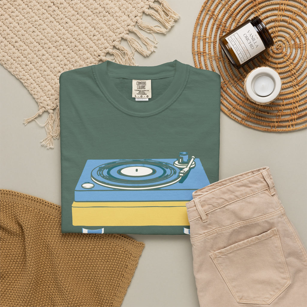 Vinyl Record Shirt - Spin Cycle Record Player Tee for Music Lover