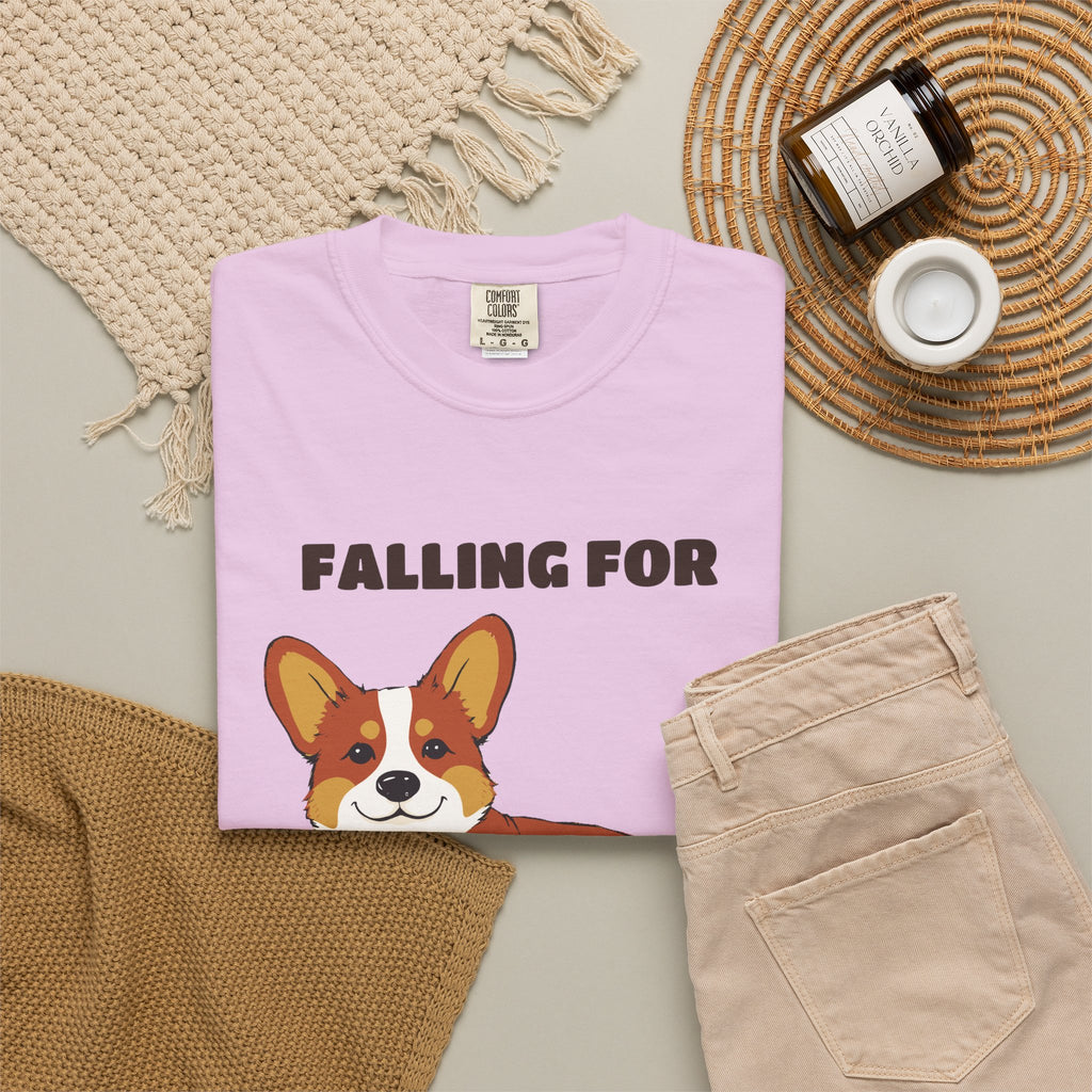 Fall Corgi Shirt - Falling For The Sploot Season Tee