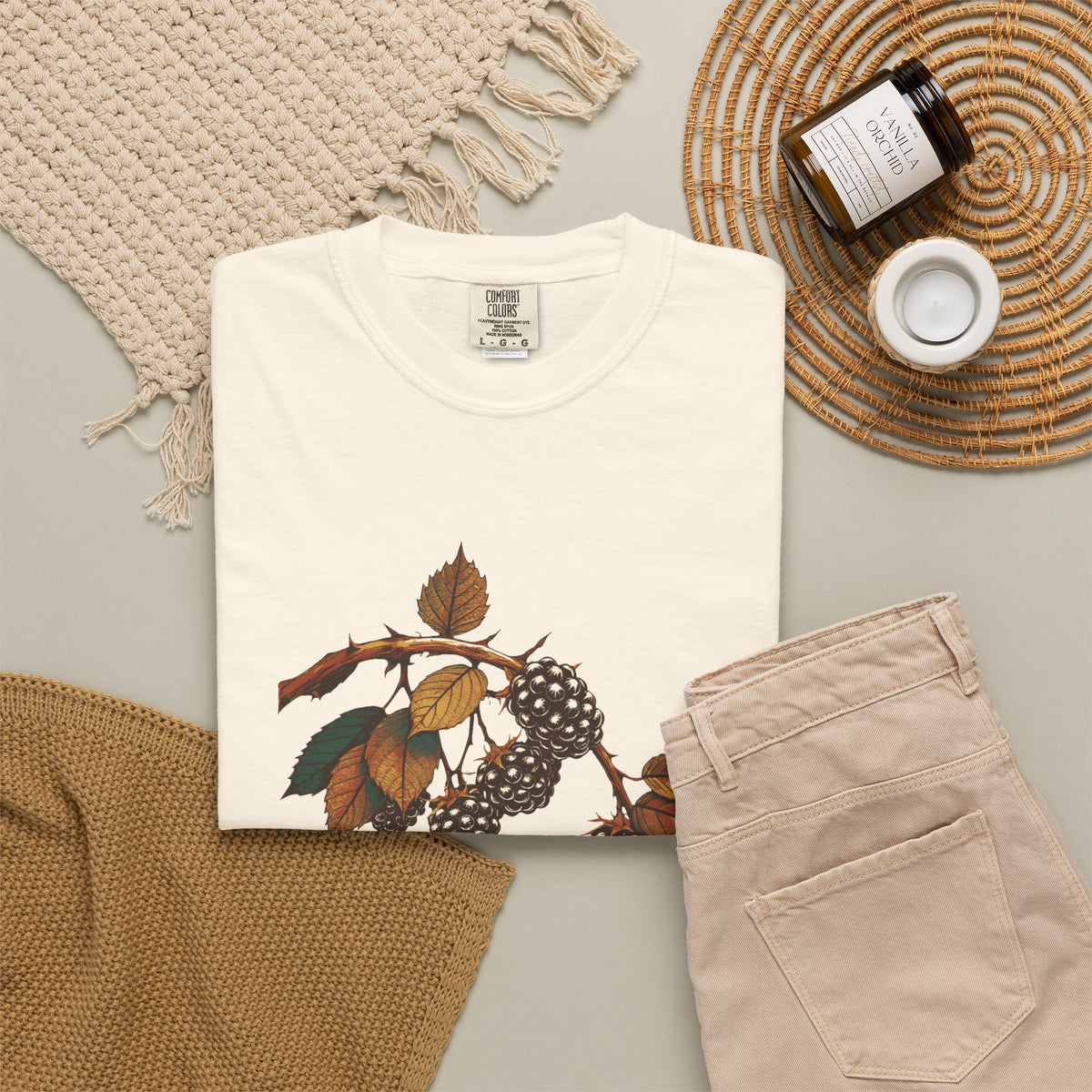 Nature Lover Shirt - Frosted Blackberry Branch Tee
