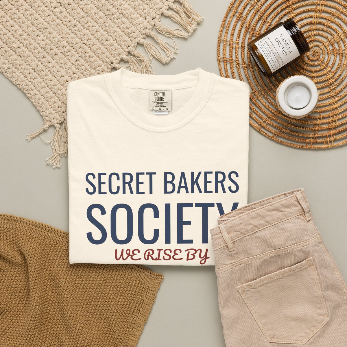 Pastry Chef Shirt - Secret Bakers Society We Rise by Lifting Dough Tee