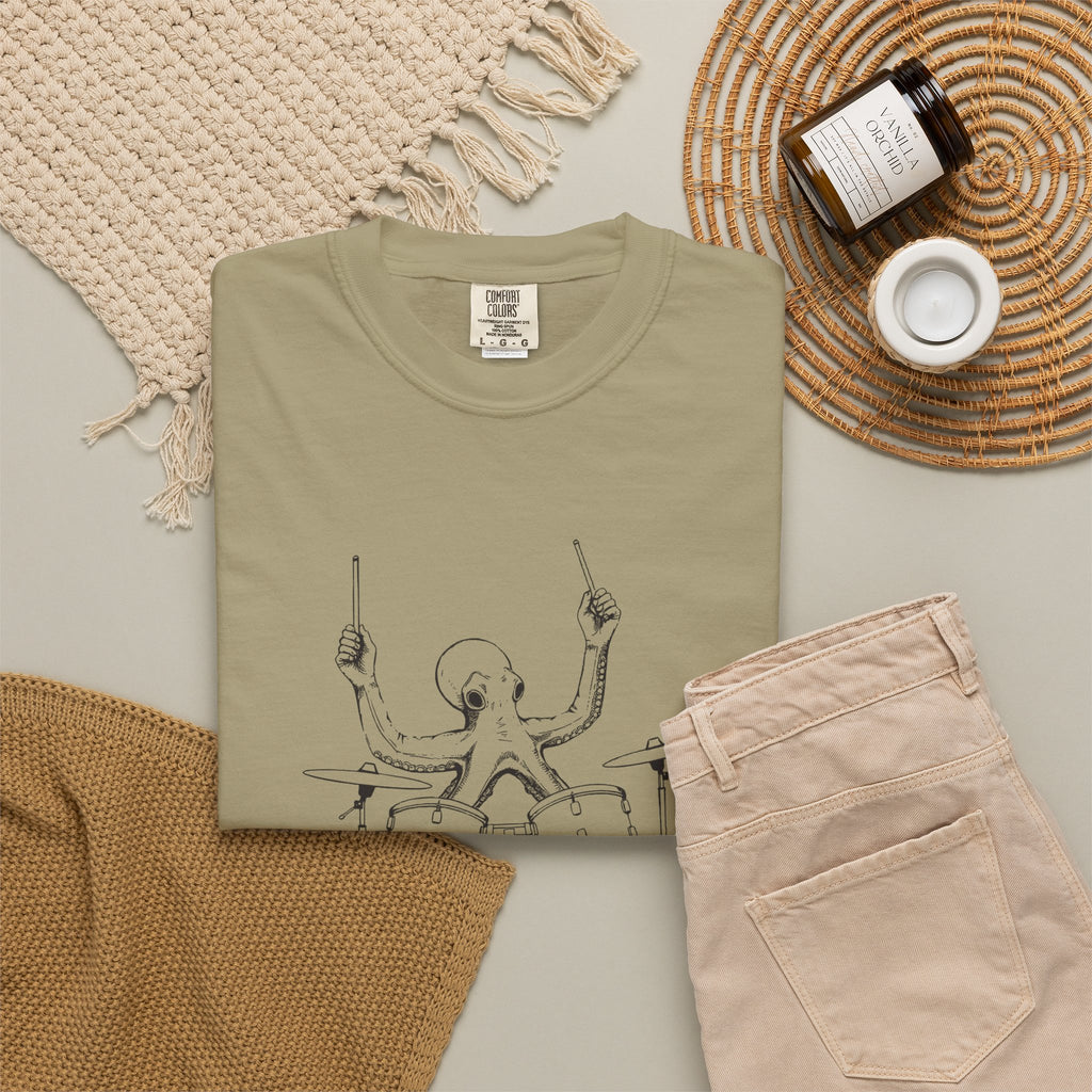 Octopus Drummer Shirt Guitarist Tee