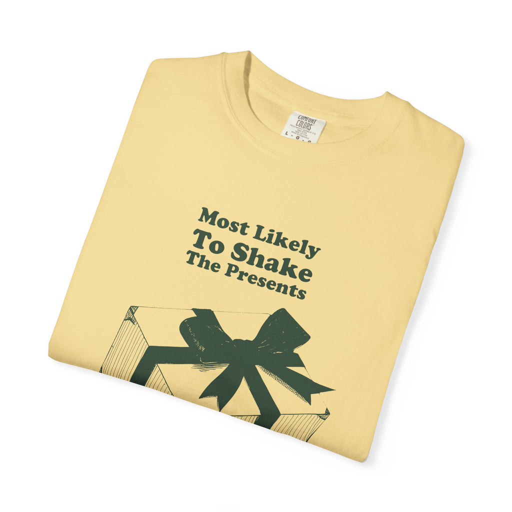 Family Christmas Shirt - Most Likely to Shake the Presents Tee