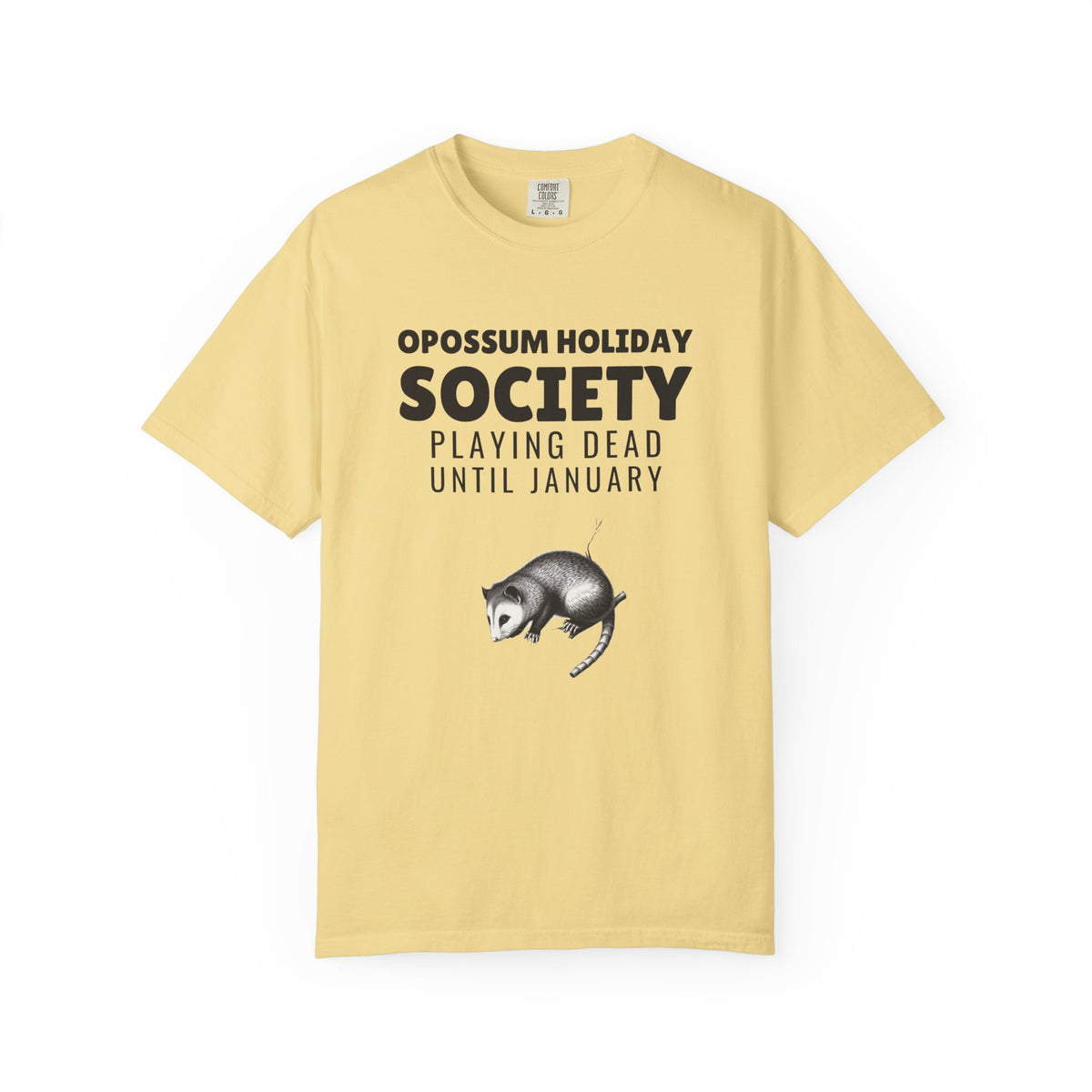 Funny Christmas Shirt - Opossum Holiday Society Playing Dead Until
