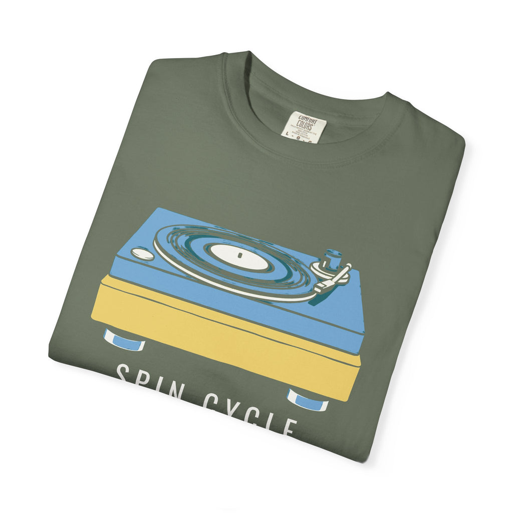 Vinyl Record Shirt - Spin Cycle Record Player Tee for Music Lover