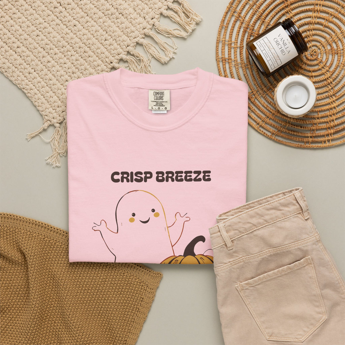 Spooky Season Shirt - Crisp Breeze Leaves Turning and Bones Rattling