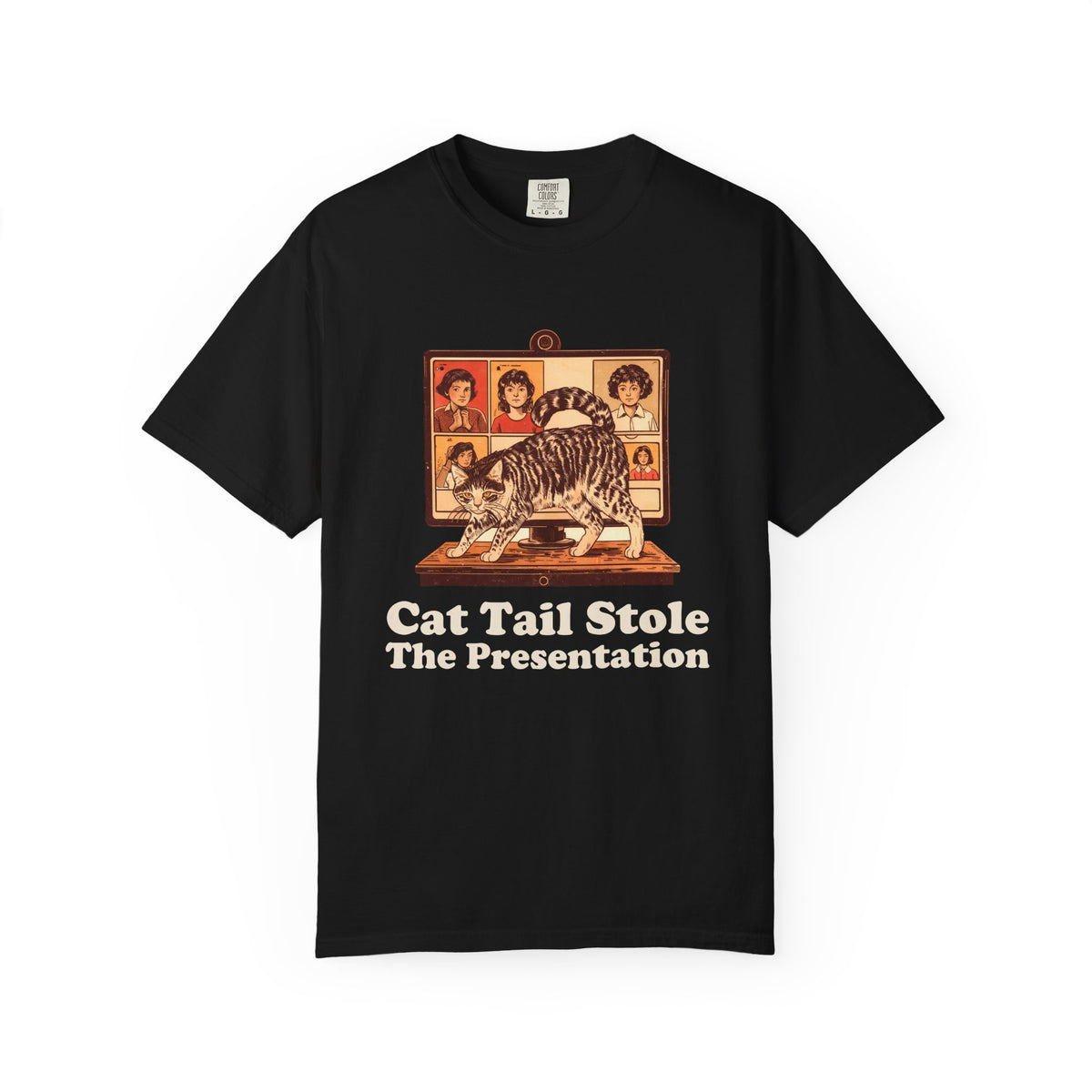 Remote Worker Gift Shirt - Cat Tail Stole the Presentation Tee