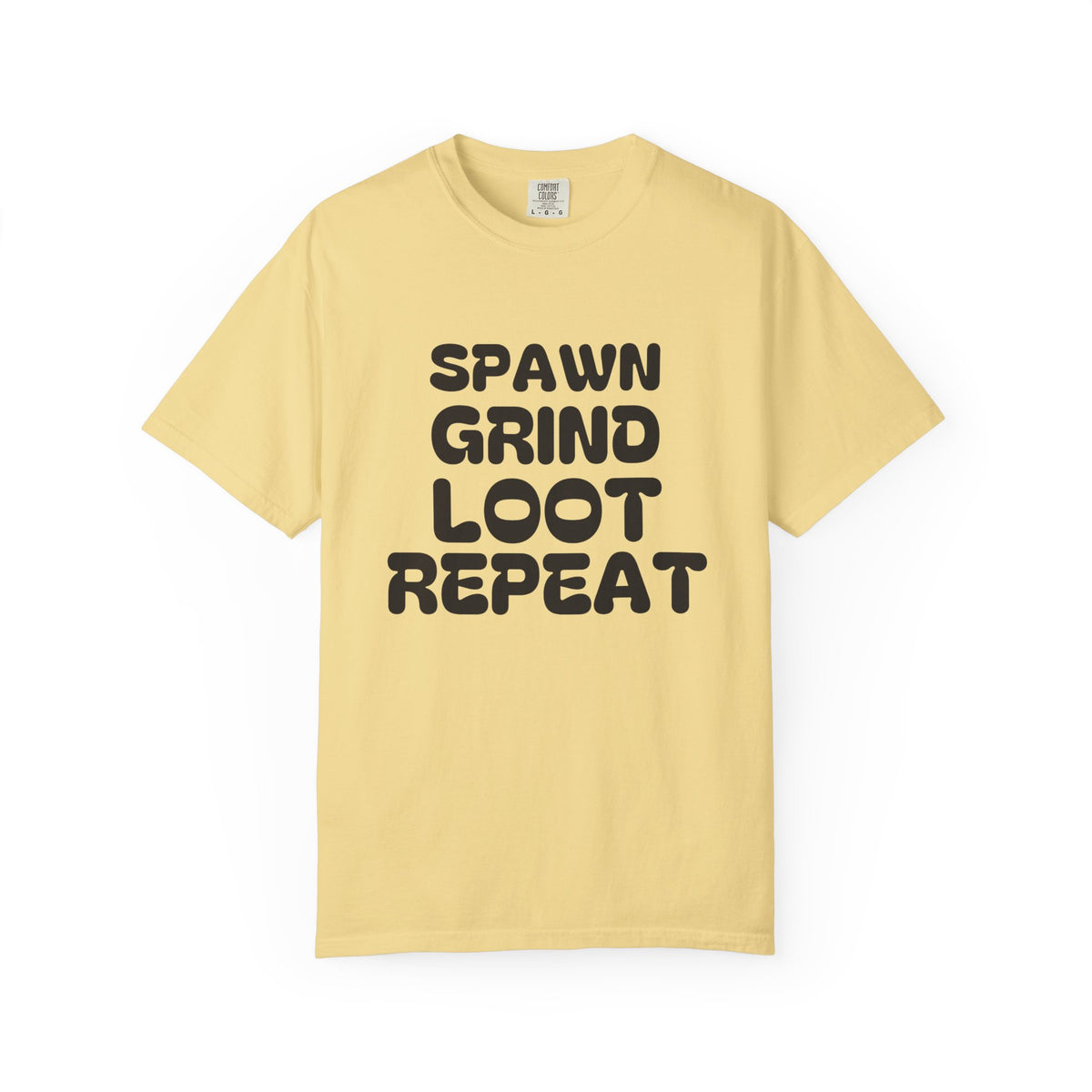 Hardcore Mmo Level Grinder Shirt - Spawn Grind Loot Repeat Tee