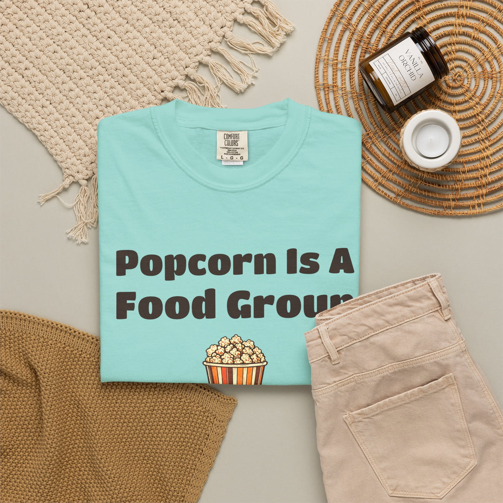 Snack Lover Shirt - Popcorn is a Food Group Tee