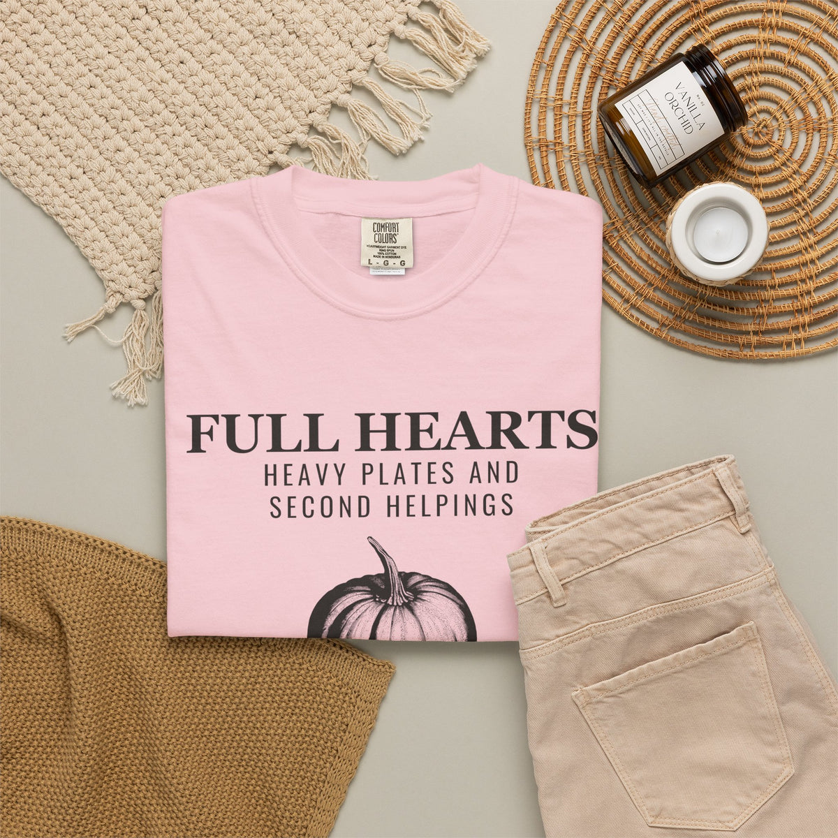 Thanksgiving Host Shirt - Full Hearts Heavy Plates and Second