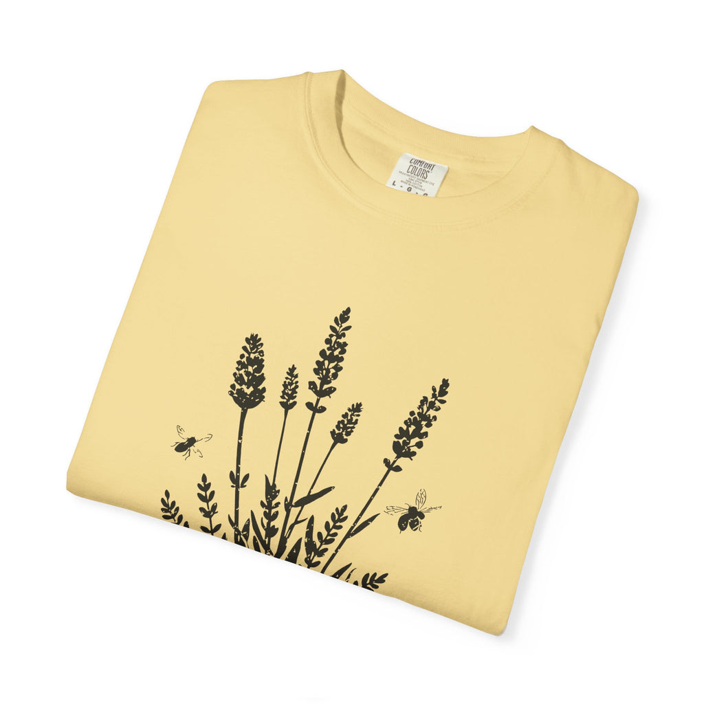 Lavender and Bees Shirt Home Gardener Summer Tee