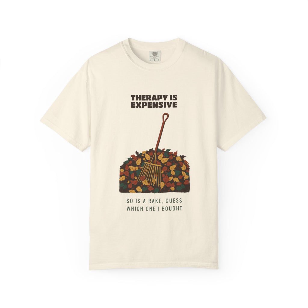 Men's Reluctant Gardener Fall Shirt - Therapy is Expensive Tee |