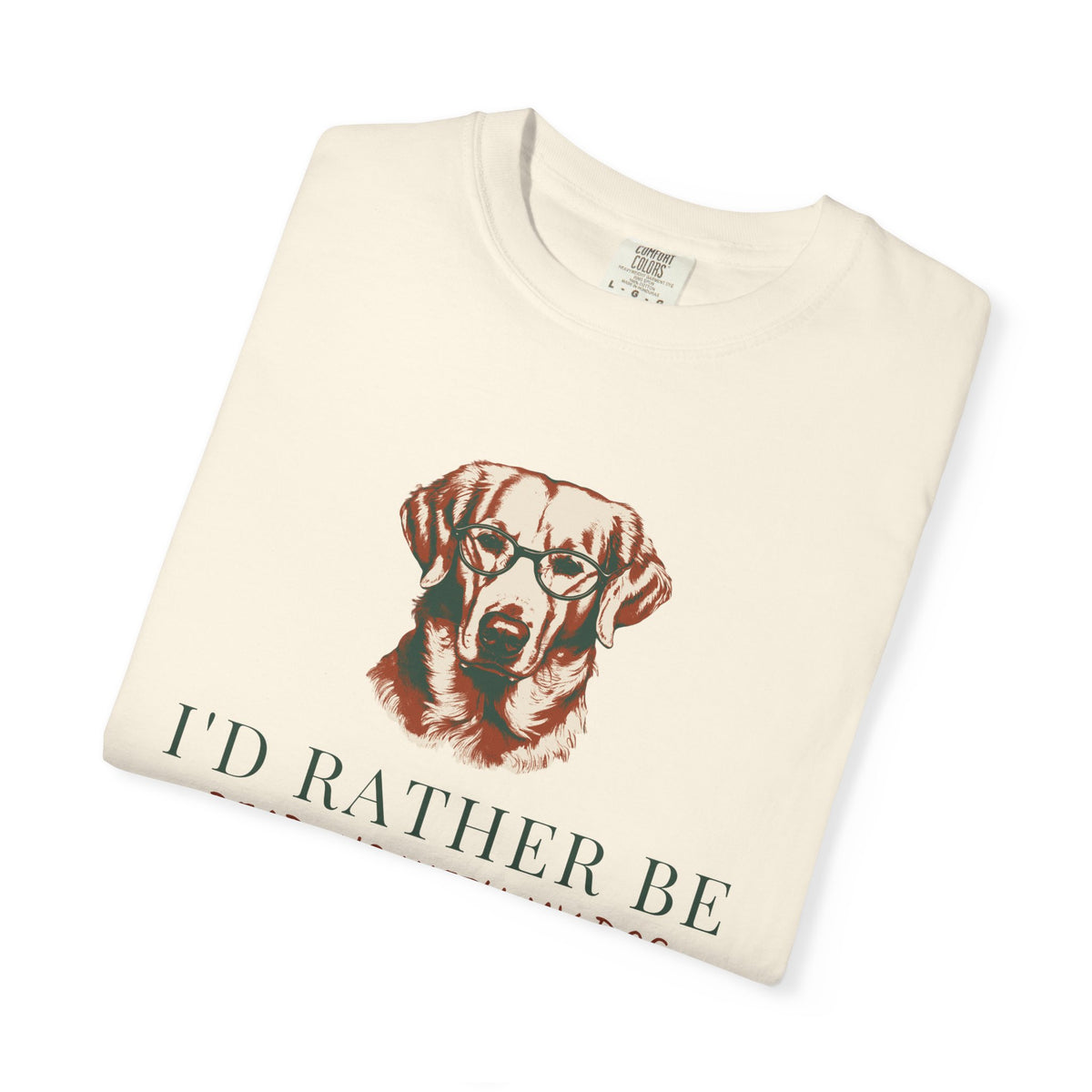 Dog And Book Lover Shirt - I'd Rather Be Reading with My Dog Tee