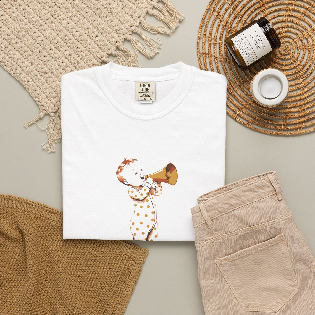 New Grandparent Gift Shirt - Baby Talk It's a Lot of Noise Tee