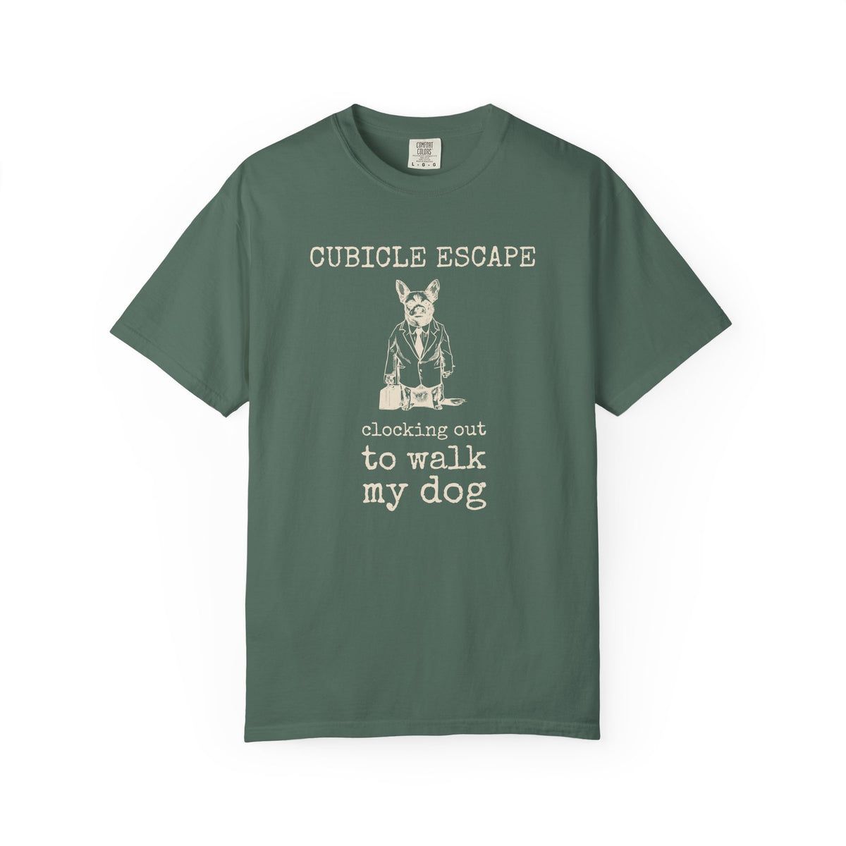 Dog Lover Work Shirt - Cubicle Escape Clocking Out to Walk My Dog