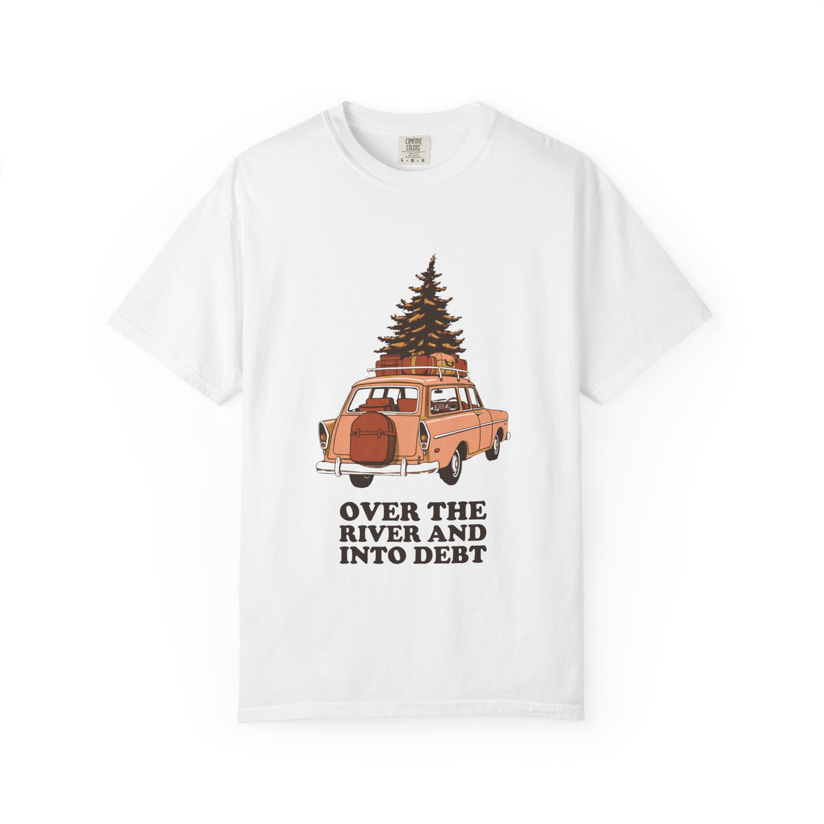 Tree Graphic Shirt - Over The River And Into Debt Tee