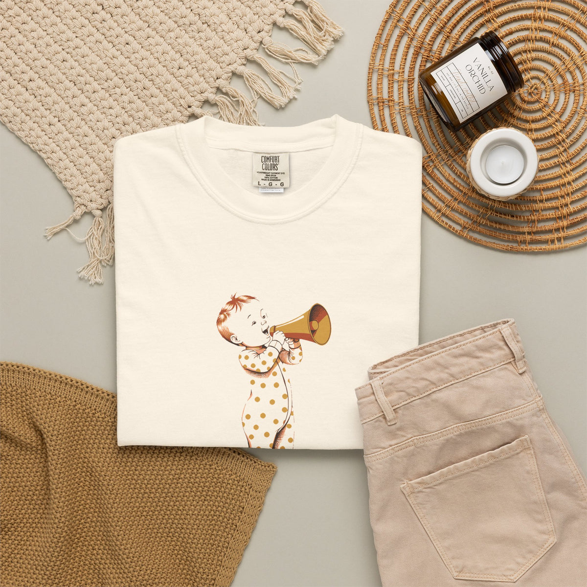 New Grandparent Gift Shirt - Baby Talk It's a Lot of Noise Tee