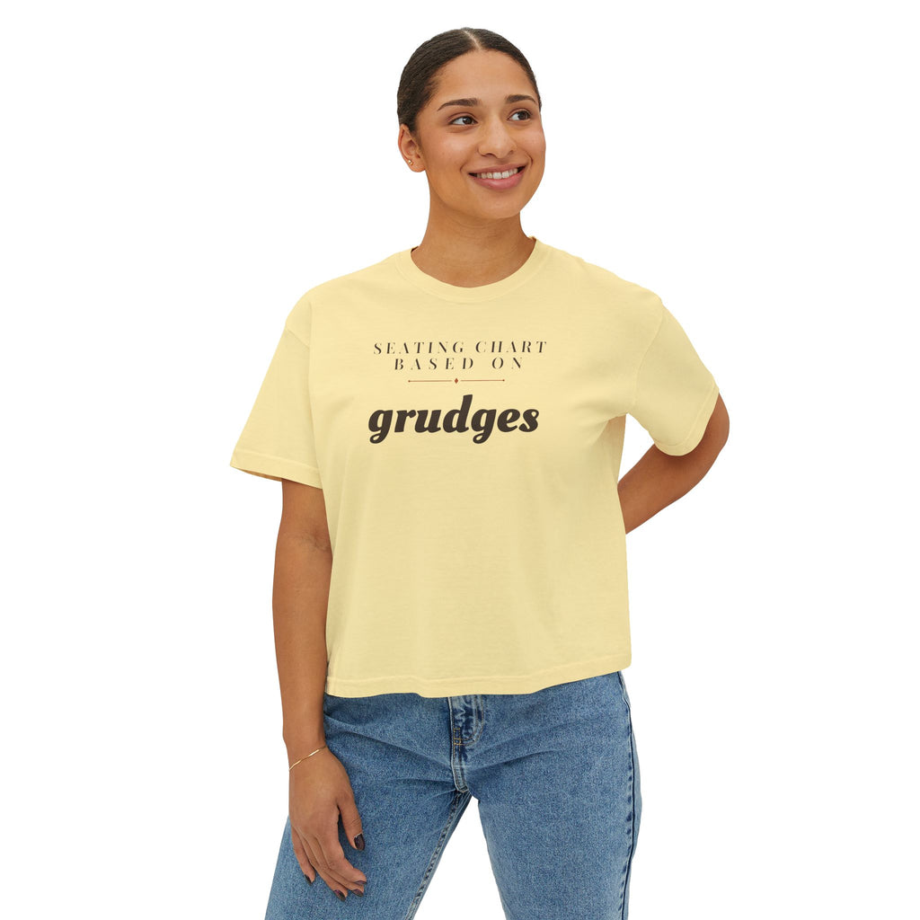 Gift Shirt - Seating Chart Based on Grudges Women's Boxy Tee