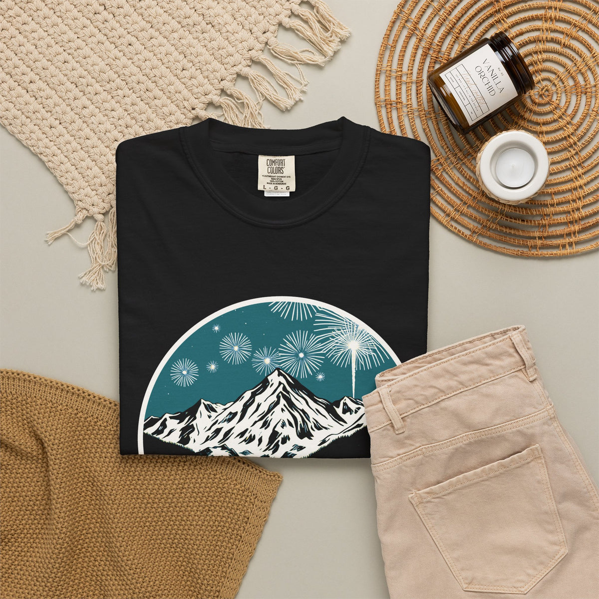 Midnight Peaks Shirt Hiker Winter Tee