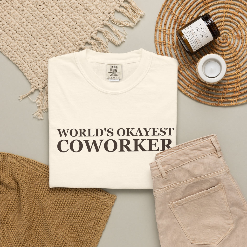 Coworker Gift Shirt - World's Okayest Coworker Tee