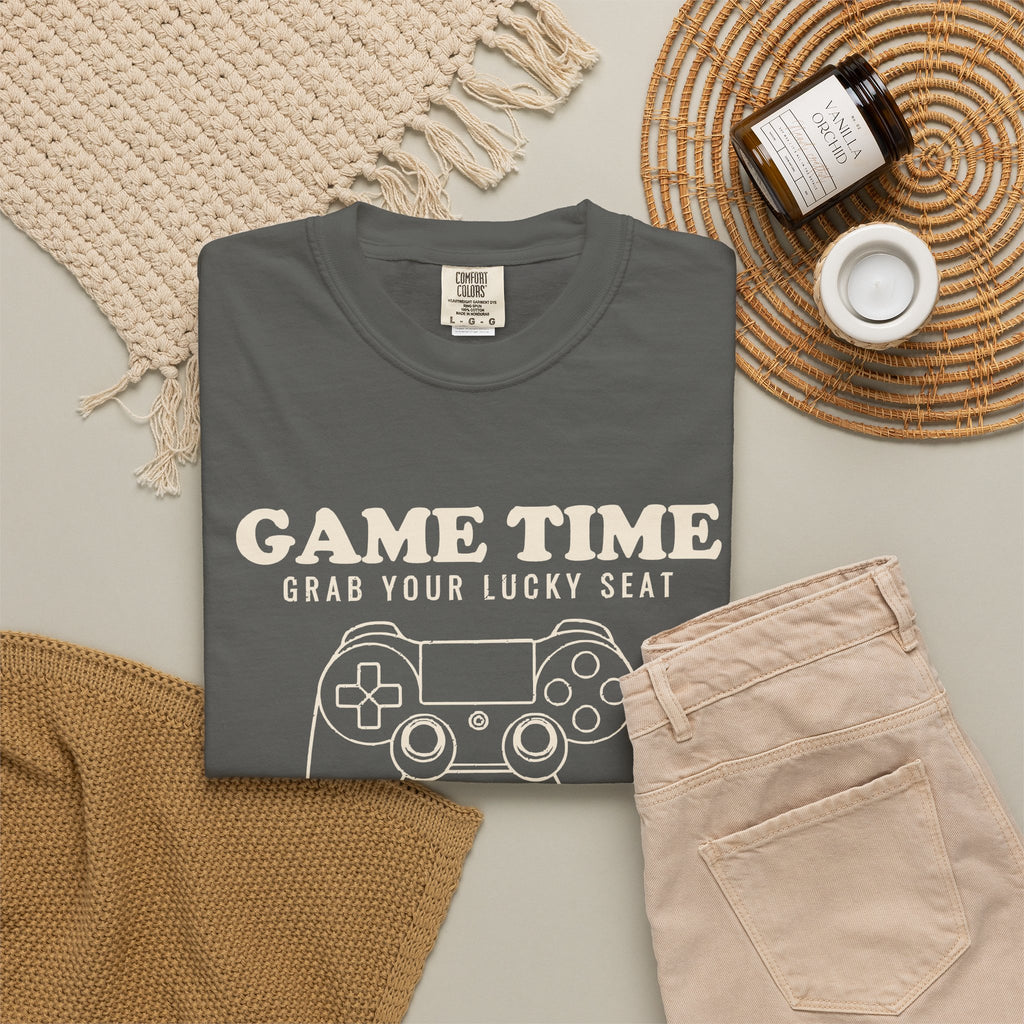 Fans Classic Video Games Shirt - Game Time Grab Your Lucky Seat Tee