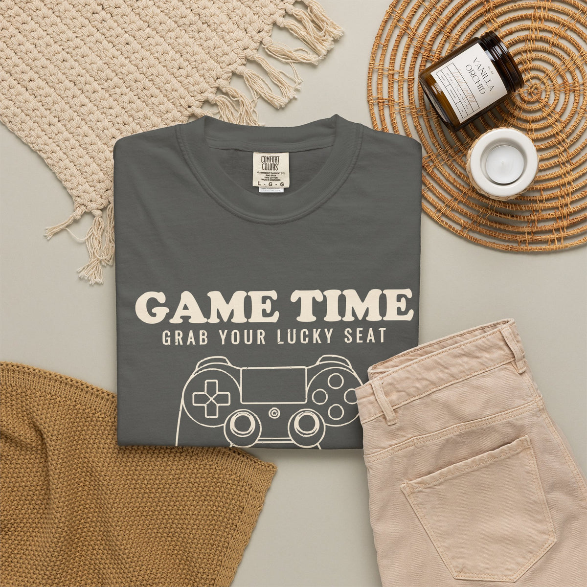 Fans Classic Video Games Shirt - Game Time Grab Your Lucky Seat Tee