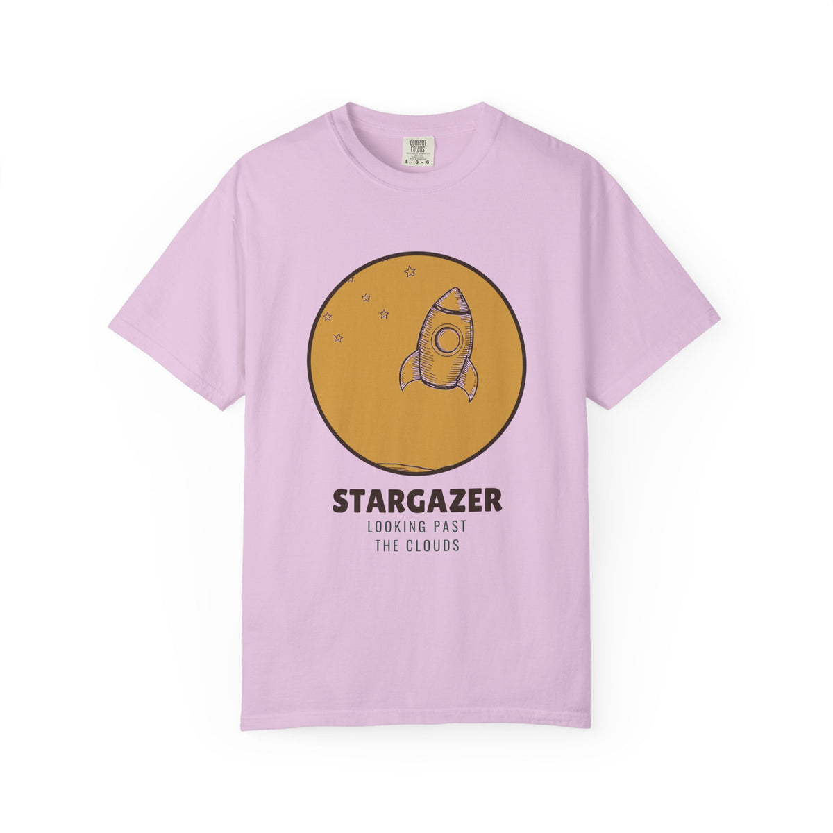 Stargazer Rocket Shirt - Looking Past The Clouds Space Lover Tee