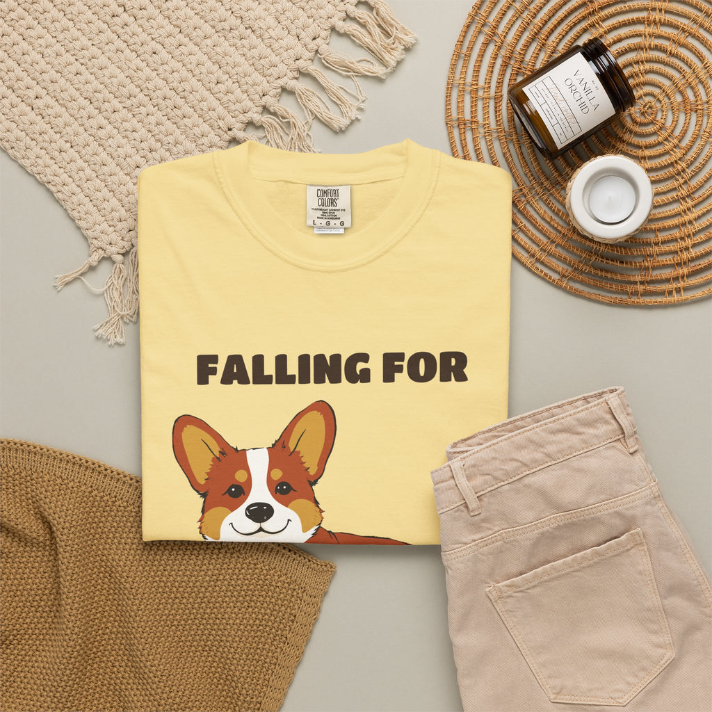 Fall Corgi Shirt - Falling For The Sploot Season Tee