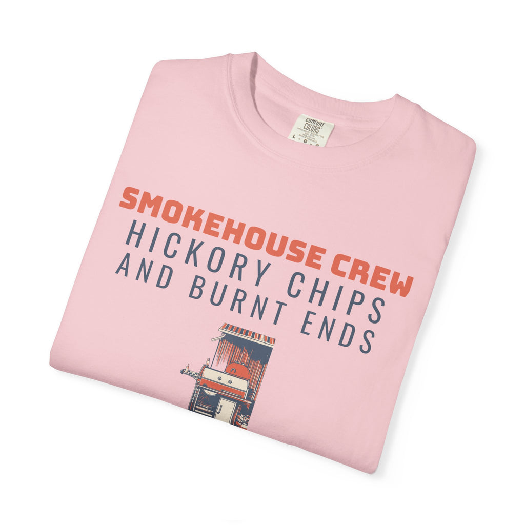 BBQ Host Shirt - Smokehouse Crew Hickory Chips and Burnt Ends Tee