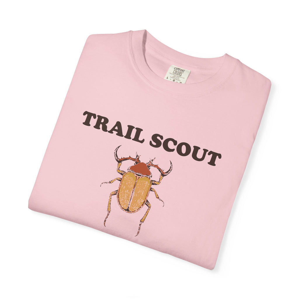 Nature Lover Shirt - Trail Scout Examining Beetle Tracks and Moss Tee