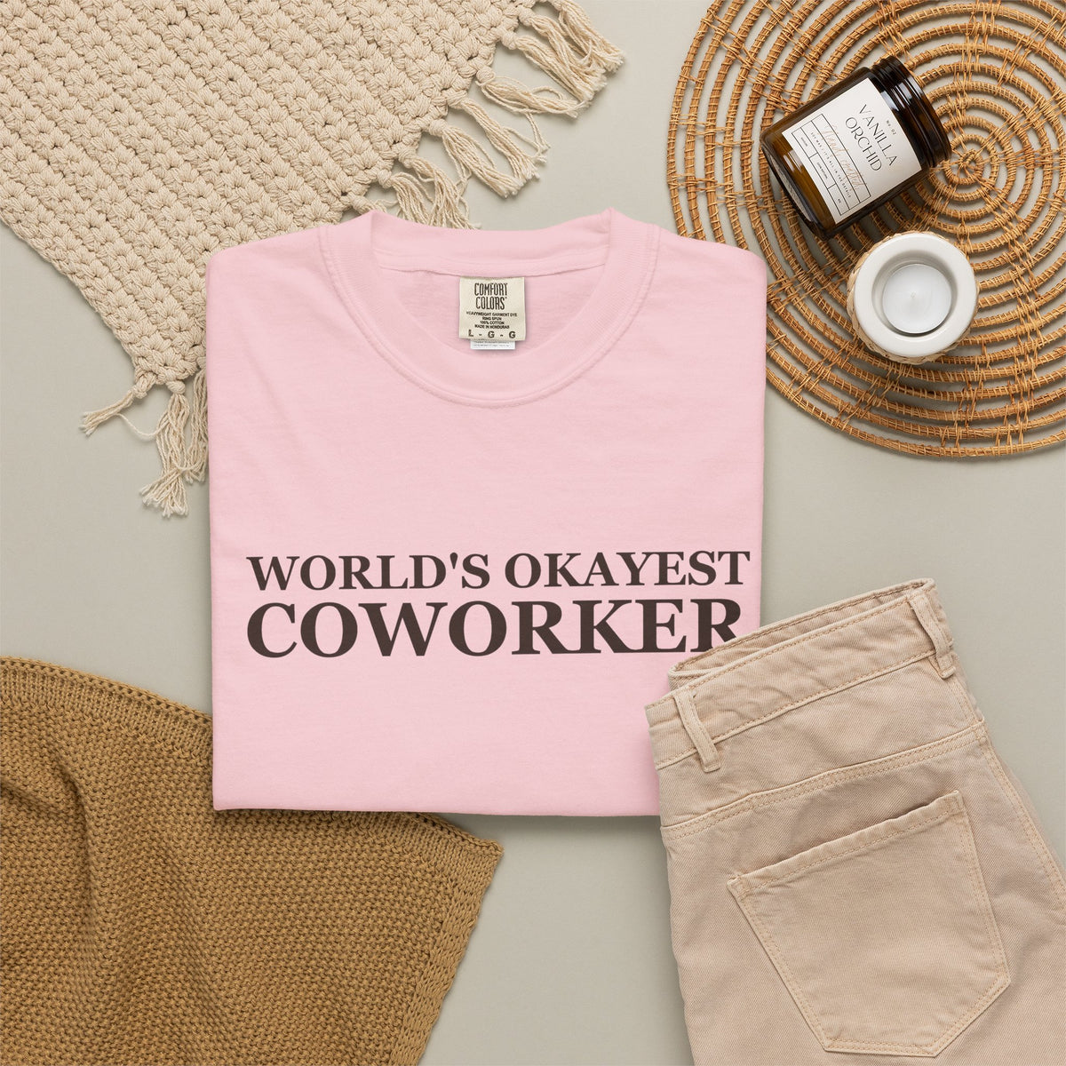 Coworker Gift Shirt - World's Okayest Coworker Tee