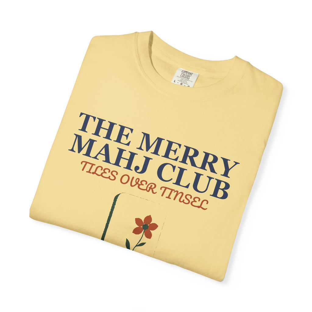 Mahjong Christmas Shirt - The Merry Mahj Club Tiles Over Tinsel
