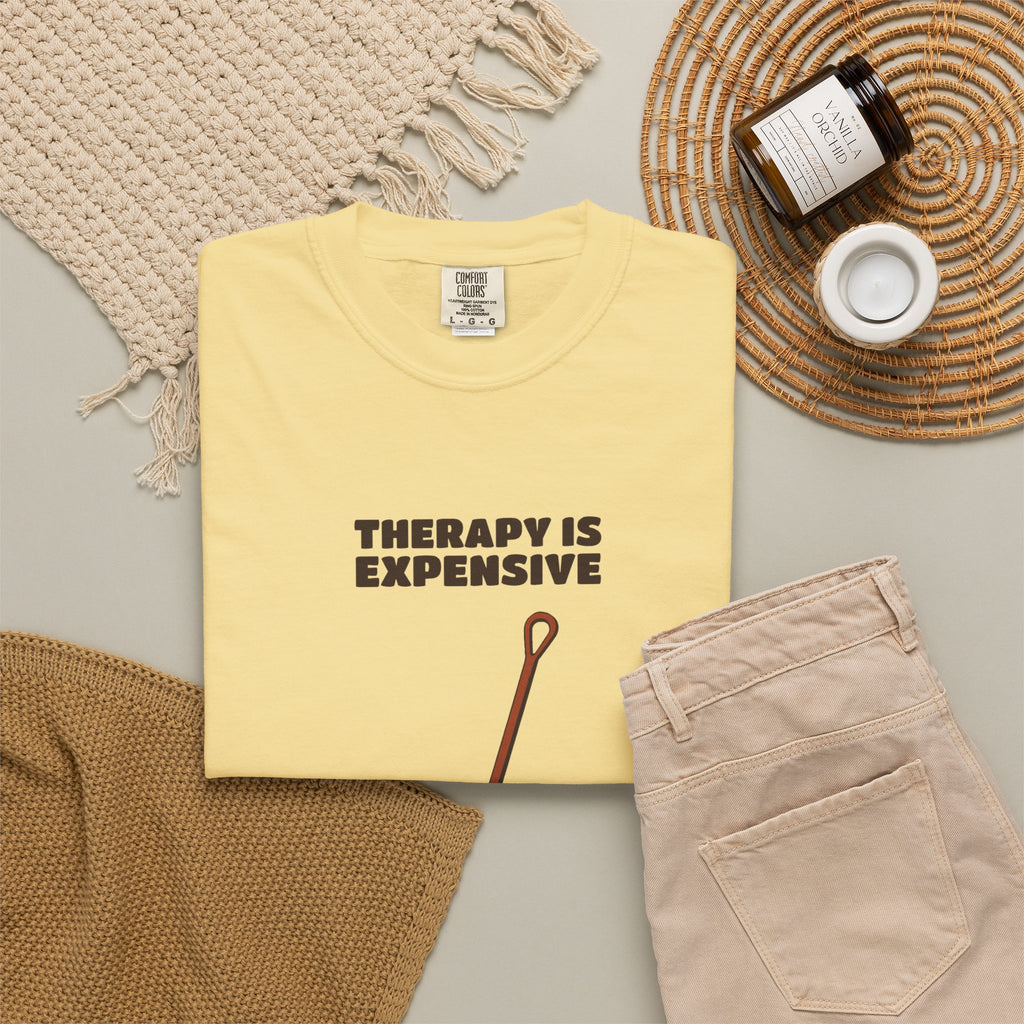 Men's Reluctant Gardener Fall Shirt - Therapy is Expensive Tee |